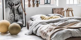 Łóżko w stylu skandynawskim